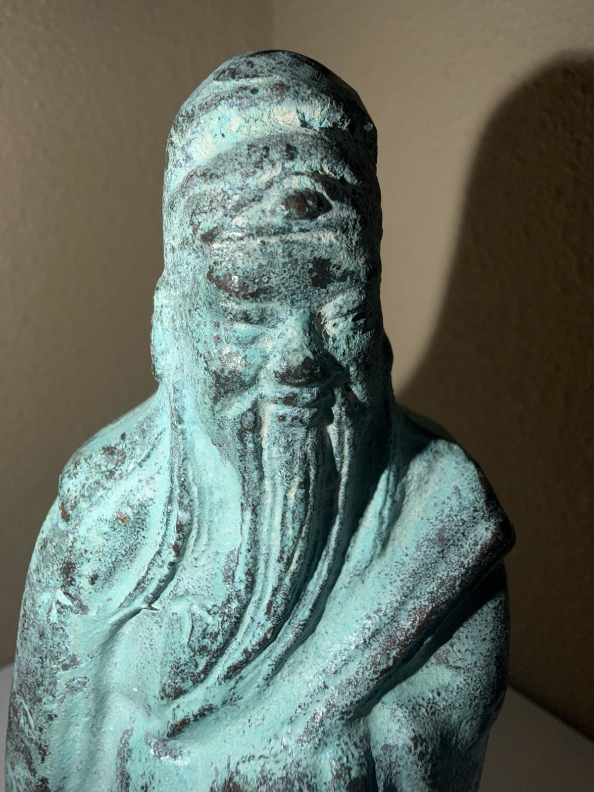 Exquisite Vintage 1930s-1950s Heavy Bronze Fu Xing - God of Fortune ...