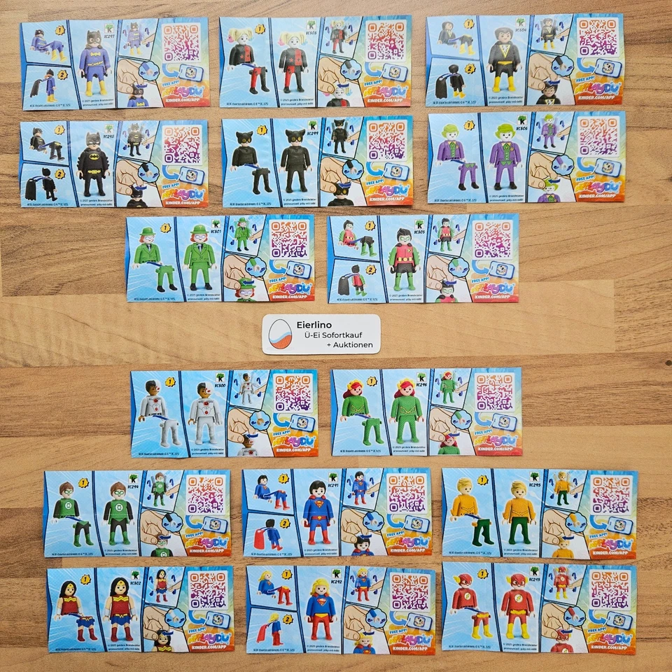 NOVO- Playmobil DC COMIC Heroes - conjunto completo de 16 bonecos CONJUNTO EXCLUSIVO INFANTIL - Imagem 2 de 4