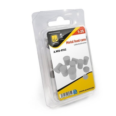AMMO by Mig Jimenez 1/35 Metal Food Cans (3D-printed, resin)