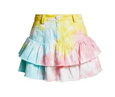 LoveShackFancy Landen Tie-Dye Mini Skirt Size 4
