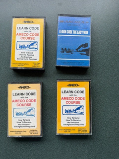 Vintage Archer Ameco Learn CW Morse Code Asst. Cassette Tapes Radio Shack 1970's