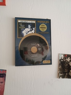 Elvis Presley Heartbreak Hotel RIAA Certified Platinum Record Limited...