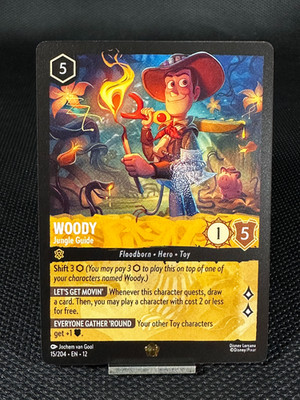 Disney Lorcana Wilds Unknown Woody Legendary 15/204 NM