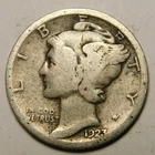 1923 S Mercury Dime 90% Silver G-VG  "Actual Coin Pictured - Not Cleaned"