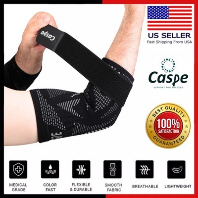Caspe 2-Pack Tennis Elbow Brace Wrap Adjustable Support Arm Arthritis Tendonitis