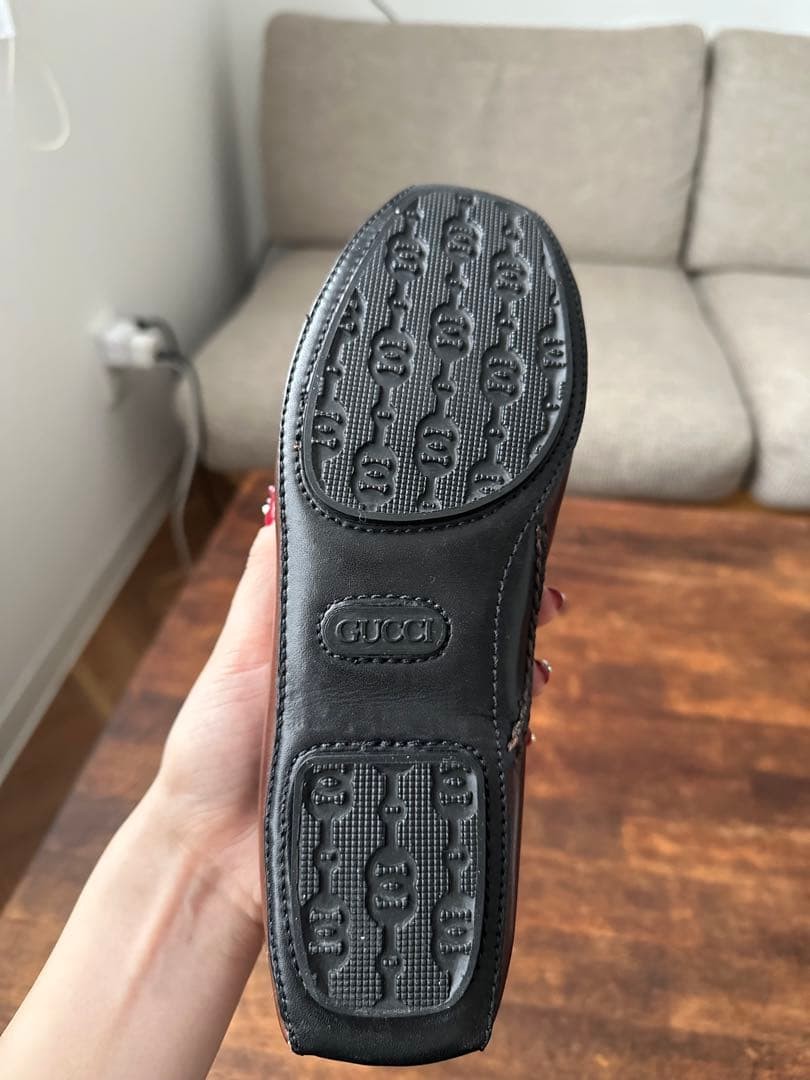 GUCCI Women's Loafers Horsebit Leather Brown EU36/US6 120234c thumbnail 9