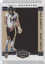2021 Chronicles Draft Picks Plates & Full Coverage Sage Surratt Patch 0s9u