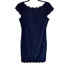 Eliza J Navy Lace Dress Women’s Size 6 Cocktail Party Wedding Guest