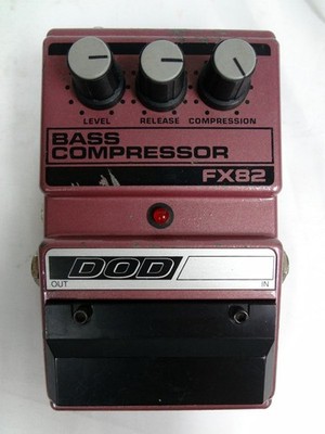 Vintage Analog DOD FX82 Bass Compressor Electric Guitar Effect Foot Pedal USA