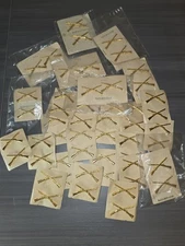 Vintage US Army Officers Branch Insignia - Infantry (2 pc) Dress metal