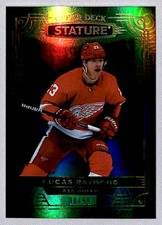 Lucas Raymond 2022-23 UD Stature Green /99 #41 Detroit Red Wings
