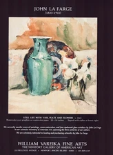 1993 JOHN LA FARGE Art Gallery Exhibit 1-Page Magazine PRINT AD