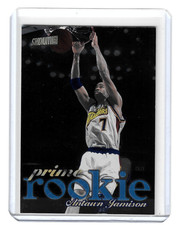Antawn Jamison Prime Rookie Topps Stadium Club 1998-99 Card #P4 Warriors RC. rookie card picture