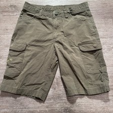 Boy Scouts of America Shorts Boys 14 Green Cargo Nylon Casual 27W 9" Outdoor