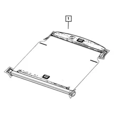 For Jeep Grand Cherokee L 2021-2024 Jeep 6XR69TX7AA Rear Cargo Cover