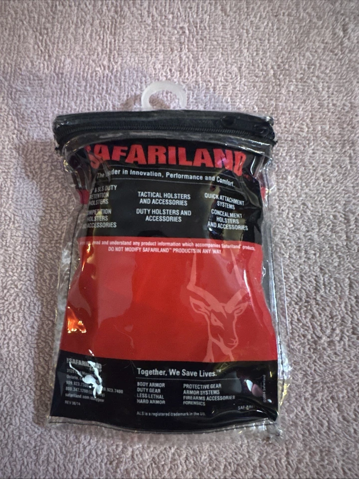 Safariland 6072UBL-2 Black 2.5" Universal UBL 3-Hole High Ride Duty Belt Loop - Image 2 of 2