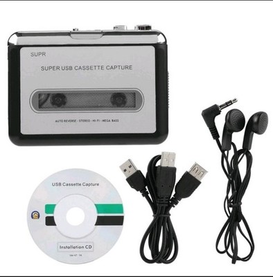 Tape to PC USB Cassette & MP3 CD Converter Capture Digital Audio Music Player