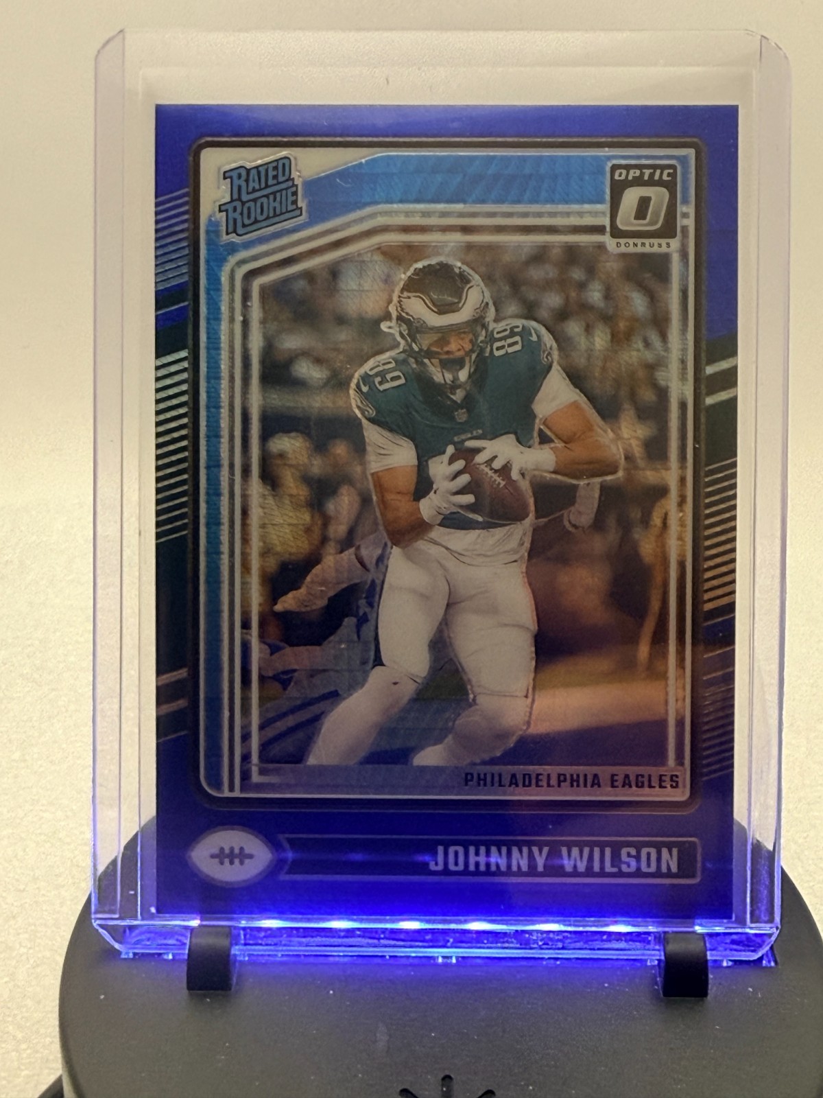 2024 Panini Donruss Optic - Rated Rookie Johnny Wilson #256 Blue Scope Prizm...