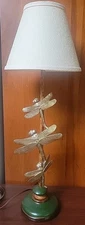 Joss & Main Dragonfly Table Lamp Resin Works Transformation Luck 29" READ 