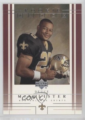 2001 Upper Deck Rookie Watch Deuce McAllister #205 Rookie RC 0l1