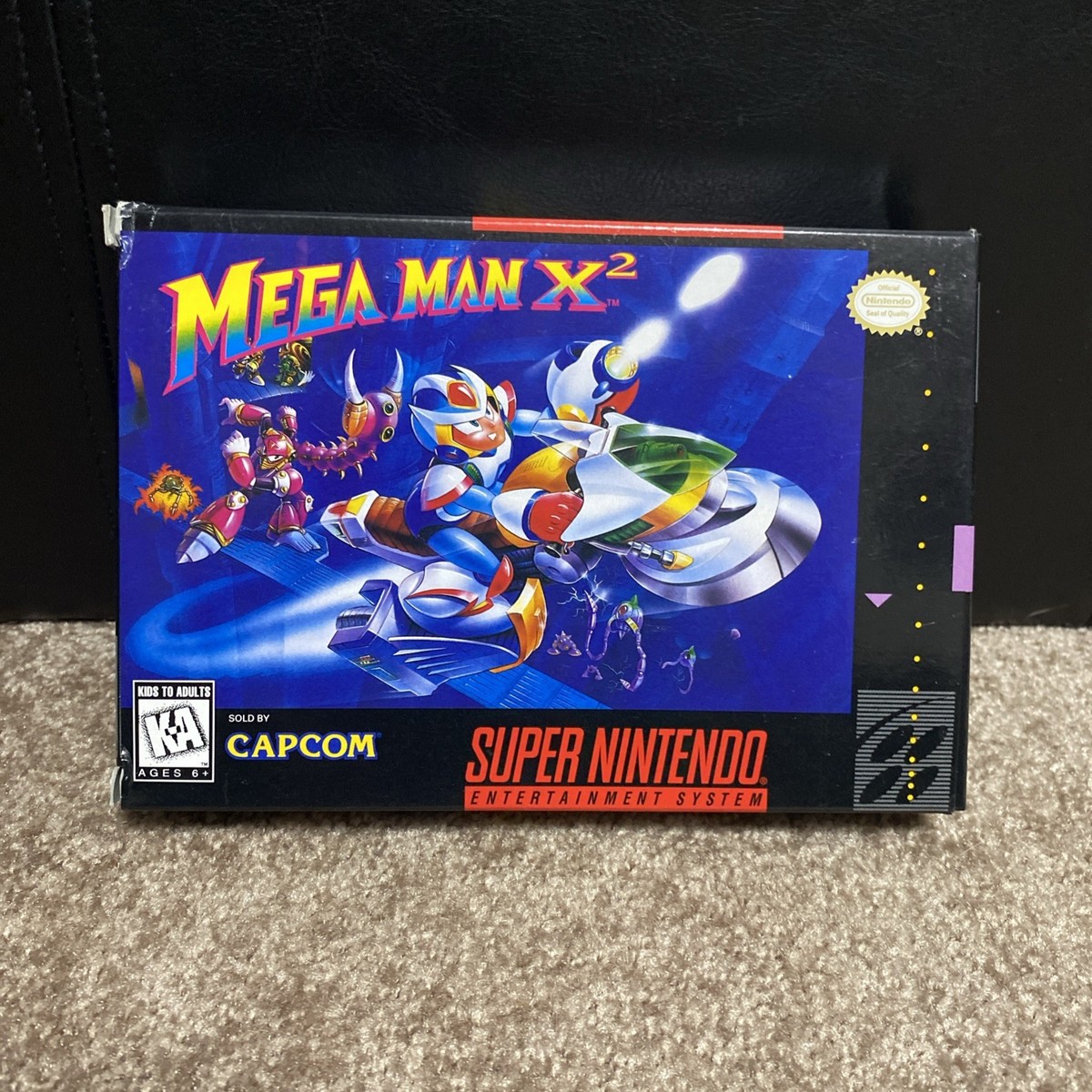 Mega Man X2 Super Nintendo SNES. Complete In Box. CIB. Tested 03