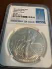 2024-W Burnished $1 American Silver Eagle NGC MS70 FDI