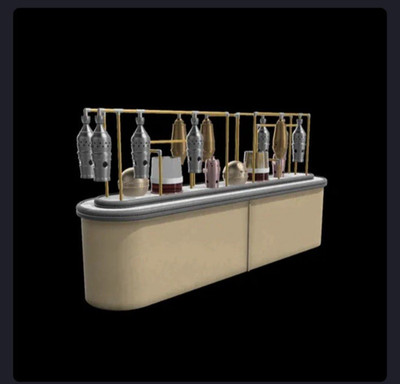 STAR WARS CANTINA COUNTER, DISPENSERS, STILLS FOR 3.75'' AND 6'' FIGURES