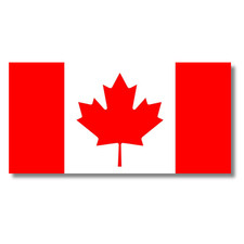 Canada Flag Vinyl PVC Sticker, Car Bike Truck Bumper Country Waterproof