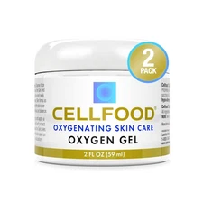 Cellfood Oxygen Gel - 2 oz 2 Pack - Tightening and Firming Face Moisturizer -...