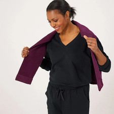 1057 QVC Cozee Home Cotton Lounge Set Size S Black 100% cotton loungewear