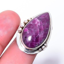 Ruby - Simulated Gemstone 925 Sterling Silver Jewelry Handmade Ring s.6.5 Sku34