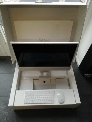 Apple iMac M1 8 GB RAM 24'' 256 GB SSD in OVP Tastatur Maus PC Computer