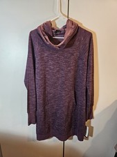 Gaiam Womans Purple Fleece Dress Size Large New With Tag