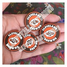 4 Piece CLEVELAND Football Team Silicone Focal Beads DIY Jewelry Pens 
