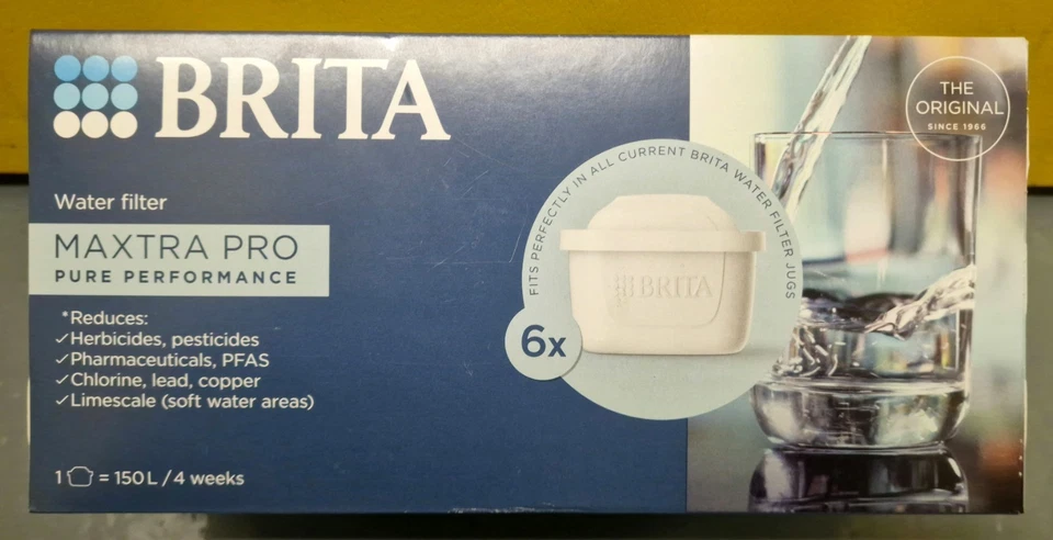 BRITA MAXTRA PRO Pure Performance Water Filter Cartridge 6 Pack ✅ (New All-in-1) - image 2 of 3