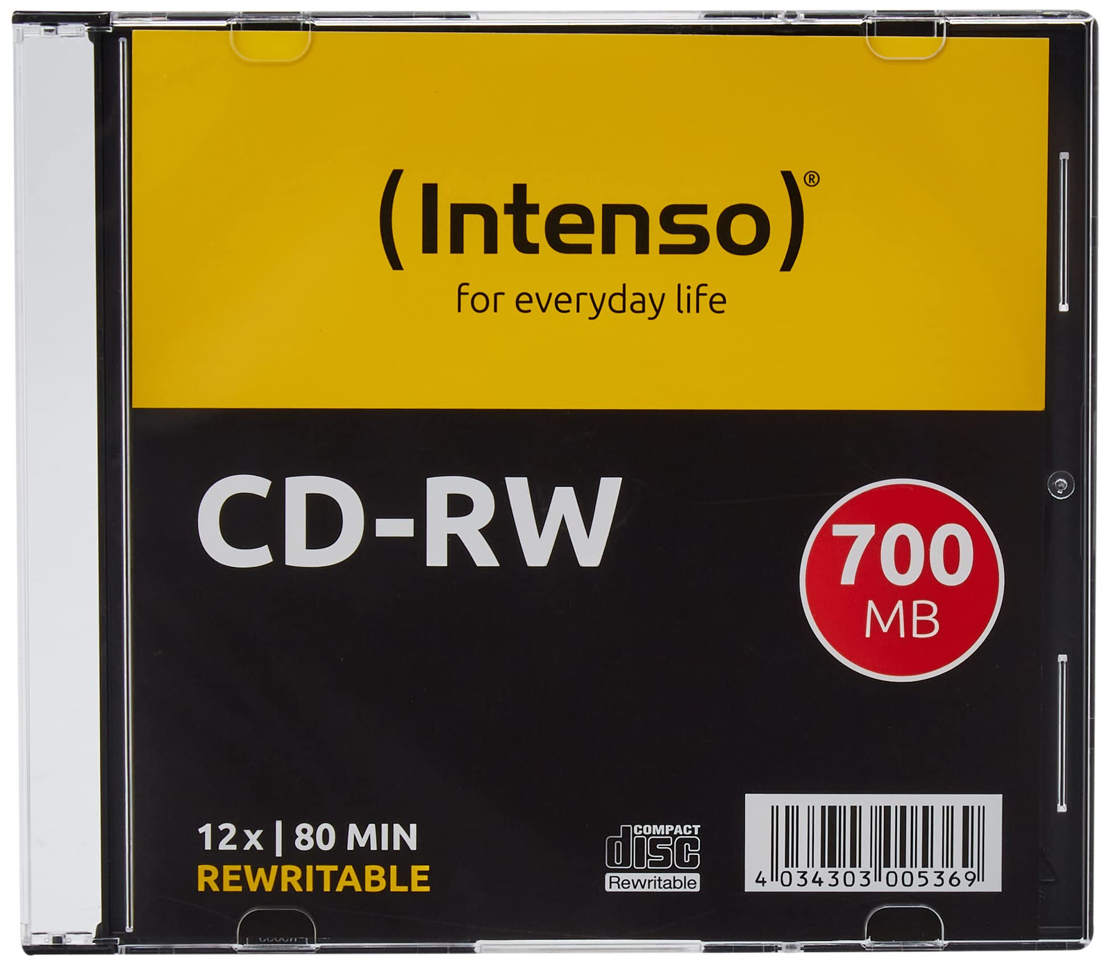 Intenso 2801622 CDR da 700 MB, Argento (Y6J)