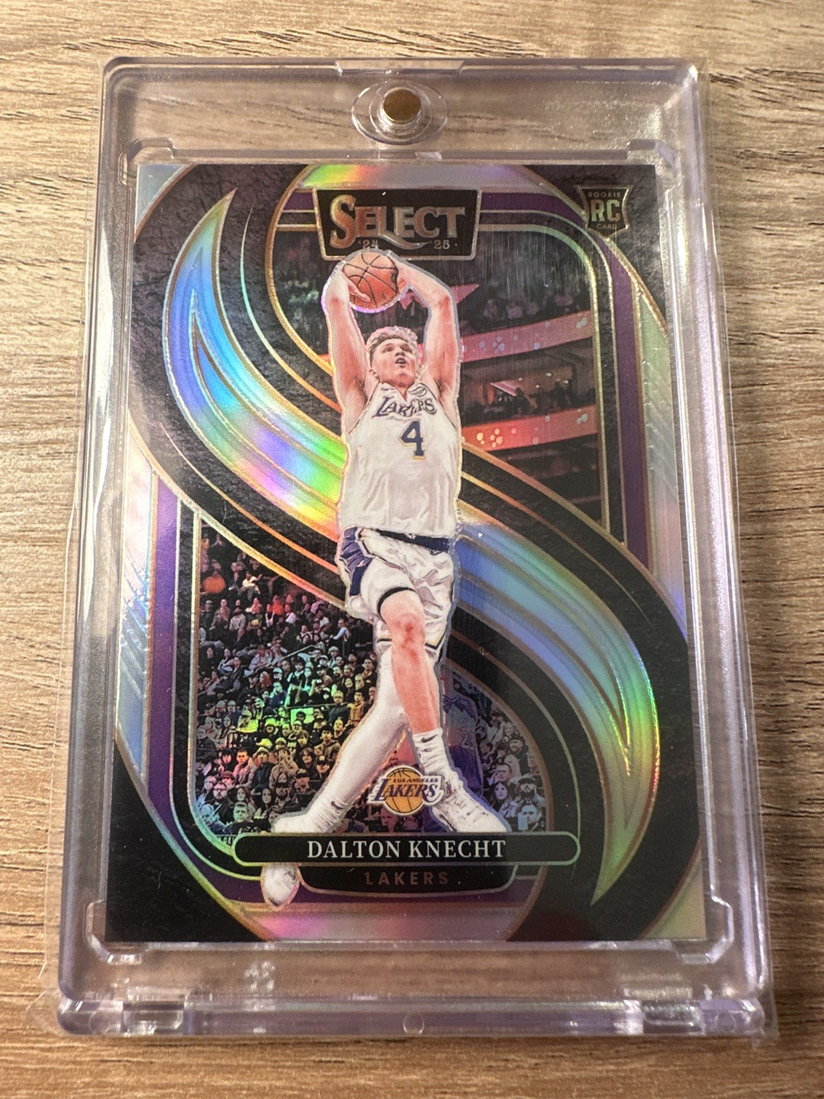 2024-25 Panini Select #186 Dalton Knecht Silver Prizm RC Lakers