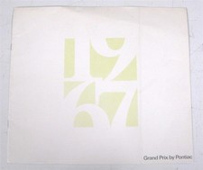 PONTIAC Grand Prix Car Sales Brochure 1967 USA LF
