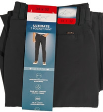 Greg Norman Men's Ultimate 5-Pocket Clubhouse Golf Pants ML75 34x32 Stretch New