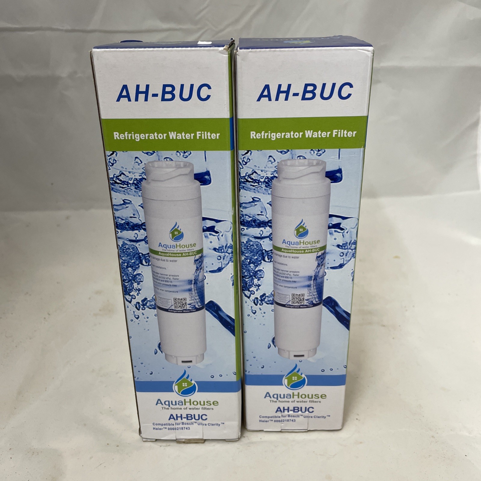 2x Compatible Water Filter for Bosch Range master Haier Neff Meile Siemens