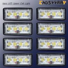 8x Led Upper Cab Light Re306510 For  Deere 6010 Series 6110,6210, 6310, 6410