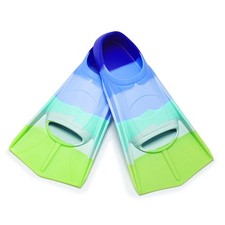 Prsca Kids Short Swim Fins, Lap Training Flippers for Pool Youth Beginners