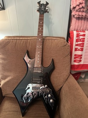 B. C. Rich Warlock Special Edition Ghost Flame Electric Guitar