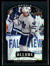 2020-21 Upper Deck Allure #85 Egor Korshkov Toronto Maple Leafs Black Rainbow