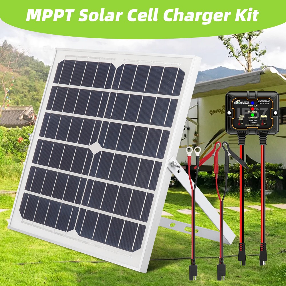 30W Watt Solar Panel 12V Trickle Charger Battery Charger Kit
