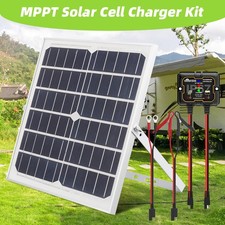 30W Watt Solar Panel 12V Trickle Charger Battery Charger Kit Maintainer Boat RV