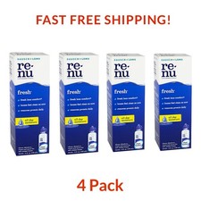 4 Pack Bausch & Lomb Re-Nu Advanced Formula Multi-Purpose Solution 4oz