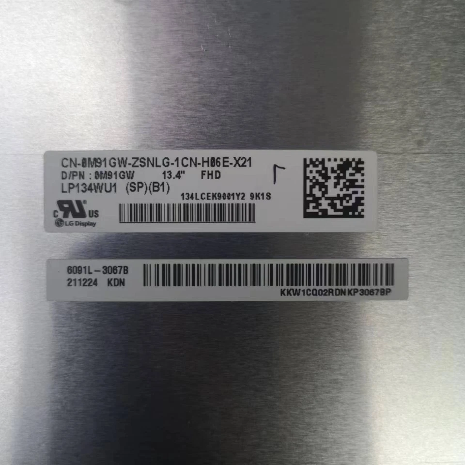 13,4 «WUXGA ноутбука ЖК-экран + стекло сборки LP134WU1-SPB1 0M91GW F XPS 9320 - Изображение 3 из 4