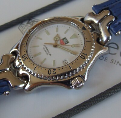 TAG HeUeR Classic Men S/el SEL Polished SS Watch~White~NEW