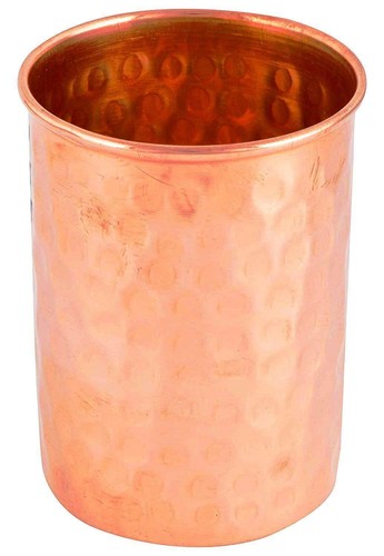 100% Copper Drinking Water Tumbler Cup Mug For Ayurveda Health Benefits 300 ML - Picture 1 of 9